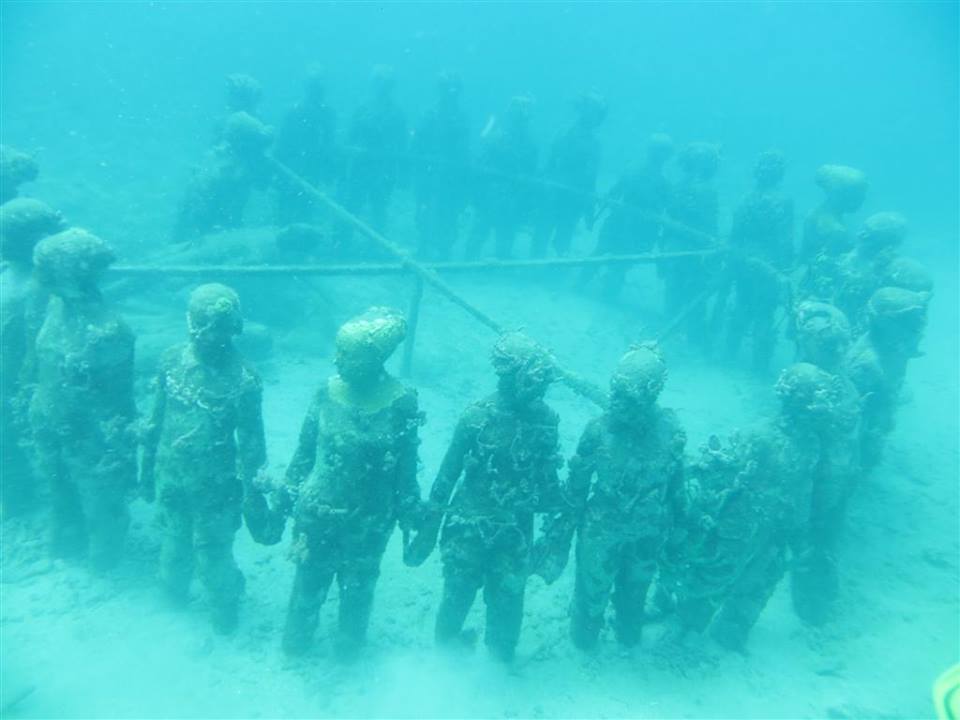 Underwater Sculpture Park-Ring of Children -Grenada-Footprints in Culture
