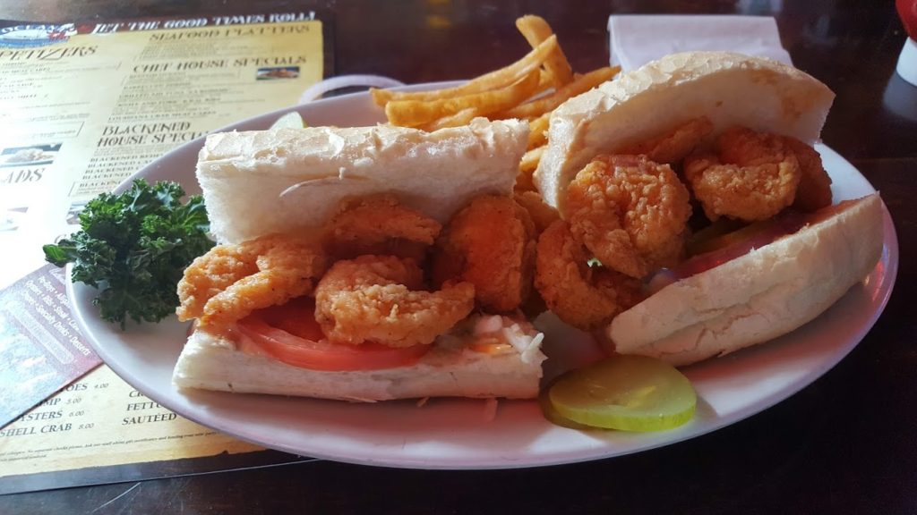 Shrimp Po Boy-Oceana Restaurant-French Quarter-FootprintsinCulture