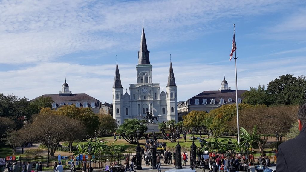 View of St. Louis Cathedral from Jackson Square-Footprintsinculture